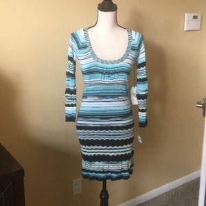 Guess Long Sleeve Knit Dress
